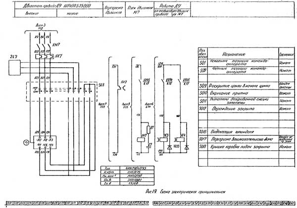 Електрична схема токарно-револьверного верстата 1І140п, 1І125п Електрична схема токарно-револь1